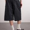 Straight-Leg Cotton-Blend Cargo Shorts - BK Straight-Leg Cotton-Blend Cargo Shorts - BK