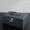 Century Despatch Leather and Silver-Tone Poker Set - E1 Century Despatch Leather and Silver-Tone Poker Set - E1