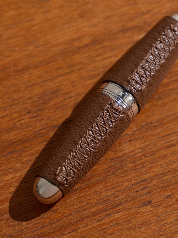 Leather-Trimmed Steel Corkscrew - CU Leather-Trimmed Steel Corkscrew - CU