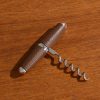 Leather-Trimmed Steel Corkscrew Leather-Trimmed Steel Corkscrew