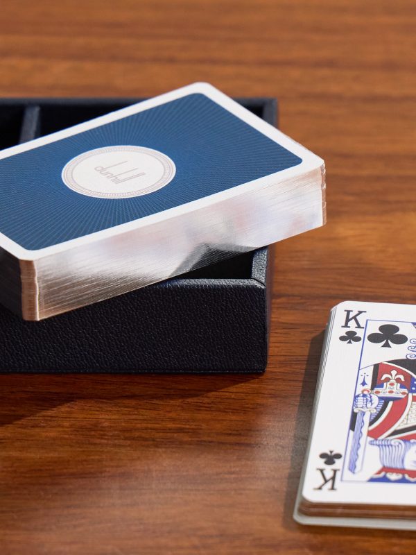 Logo-Debossed Leather Playing Card Set - CU