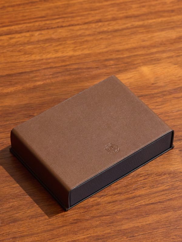 Logo-Debossed Leather Playing Card Set