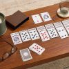 Logo-Debossed Leather Playing Card Set - OU