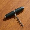 Leather-Trimmed Steel Corkscrew Leather-Trimmed Steel Corkscrew