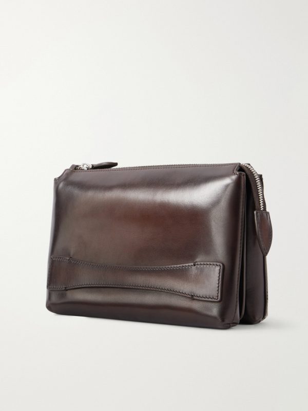Tersio Gaspard Leather Pouche - BK Tersio Gaspard Leather Pouche - BK