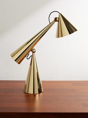 Pose Portable Gold-Tone LED Lamp Pose Portable Gold-Tone LED Lamp