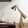 Pose Portable Gold-Tone LED Lamp - OU Pose Portable Gold-Tone LED Lamp - OU