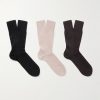 No. 9 Pure Fil d´Écosse Three-Pack Cotton-Blend Socks