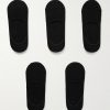 Step Casual Five-Pack No-Show Cotton-Blend Socks