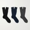 No. 9 Pure Fil d´Écosse Three-Pack Cotton-Blend Socks No. 9 Pure Fil d´Écosse Three-Pack Cotton-Blend Socks