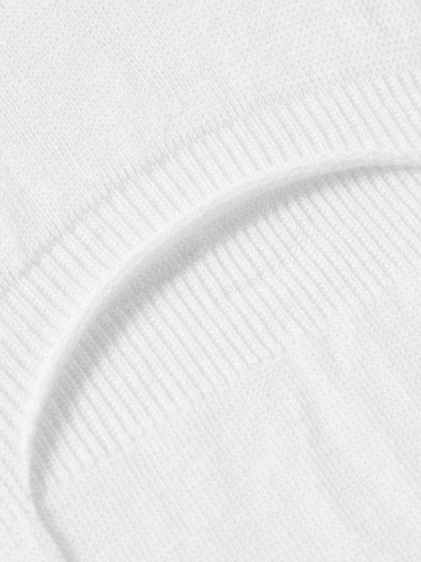 Step Casual Five-Pack No-Show Cotton-Blend Socks - CU