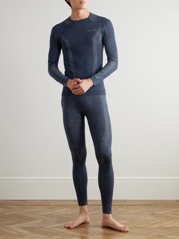 Printed Virgin Wool-Blend Ski Tights - OU Printed Virgin Wool-Blend Ski Tights - OU