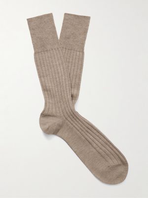 No 2 Ribbed Cashmere-Blend Socks No 2 Ribbed Cashmere-Blend Socks