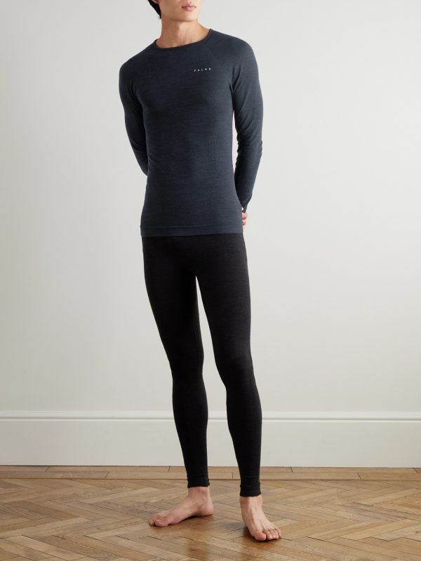 Printed Virgin Wool-Blend Ski Base Layer - OU Printed Virgin Wool-Blend Ski Base Layer - OU