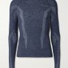 Printed Virgin Wool-Blend Ski Base Layer