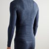 Printed Virgin Wool-Blend Half-Zip Ski Base Layer - BK Printed Virgin Wool-Blend Half-Zip Ski Base Layer - BK