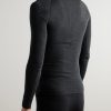 Printed Virgin Wool-Blend Half-Zip Ski Base Layer - BK