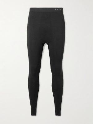 Recycled Ribbed-Knit Ski Tights