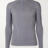 Printed Virgin Wool-Blend Jersey Half-Zip Ski Base Layer Printed Virgin Wool-Blend Jersey Half-Zip Ski Base Layer