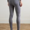 Printed Virgin Wool-Blend Ski Tights - BK