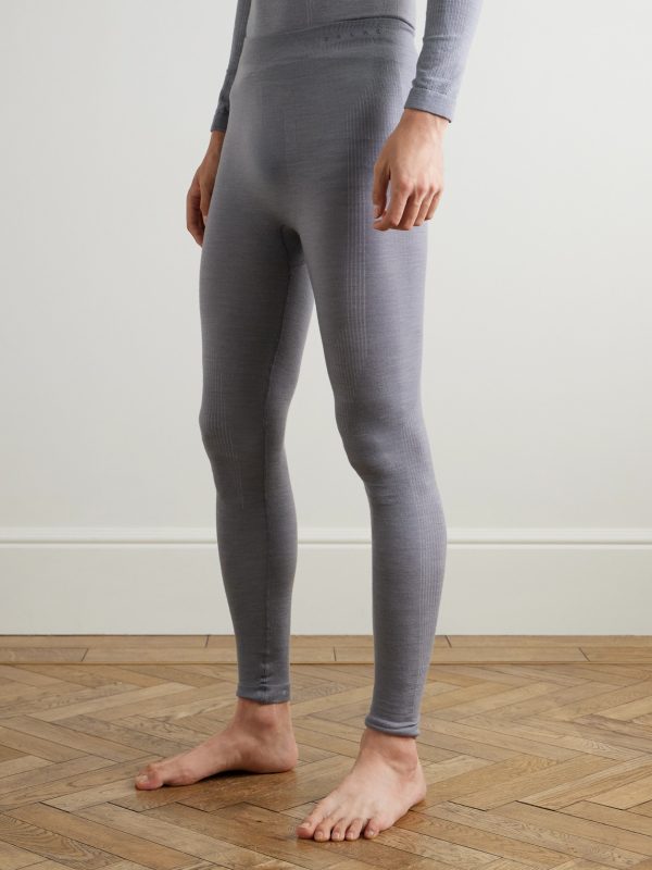 Printed Virgin Wool-Blend Ski Tights - FR