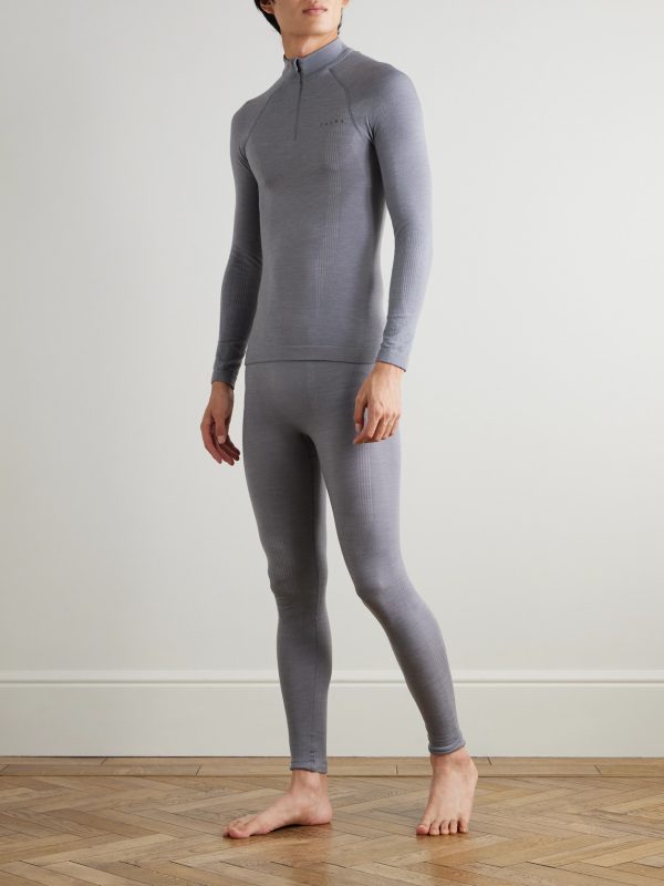 Printed Virgin Wool-Blend Ski Tights - OU