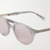 Round-Frame Acetate Sunglasses - CU Round-Frame Acetate Sunglasses - CU