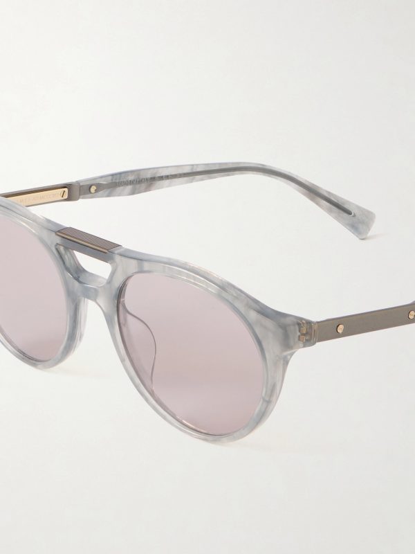Round-Frame Acetate Sunglasses - CU Round-Frame Acetate Sunglasses - CU