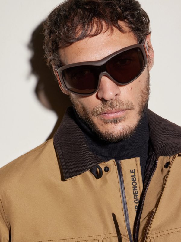 Thyra Oversized Oval-Frame Acetate Sunglasses - BK