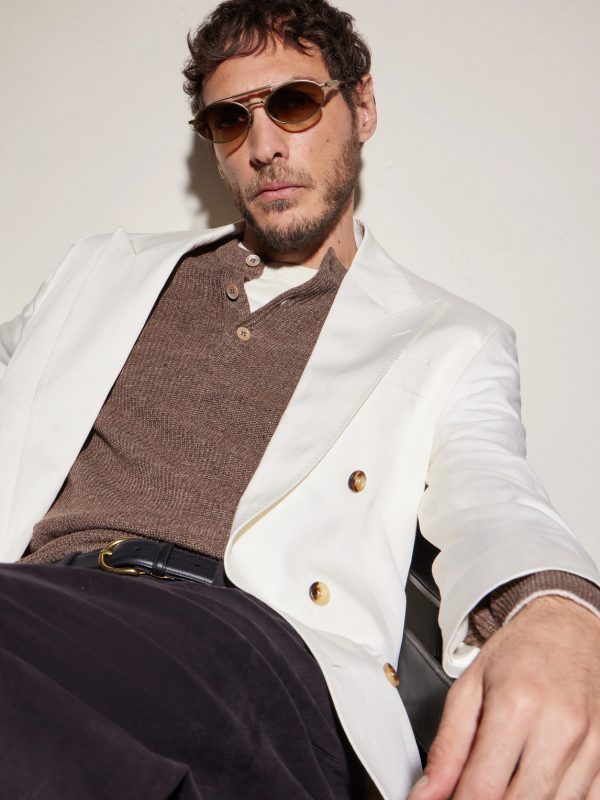 Round-Frame Gold-Tone Sunglasses - BK