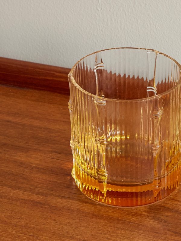 Bamboo Set of Two Crystal Glass Tumblers - CU