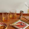 Bamboo Set of Two Crystal Glass Tumblers - OU