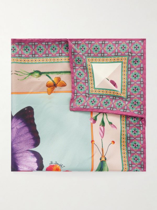 Printed Silk Pocket Square