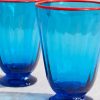 Rainbow Set of Two Murano Glasses - CU
