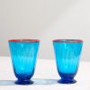 Rainbow Set of Two Murano Glasses