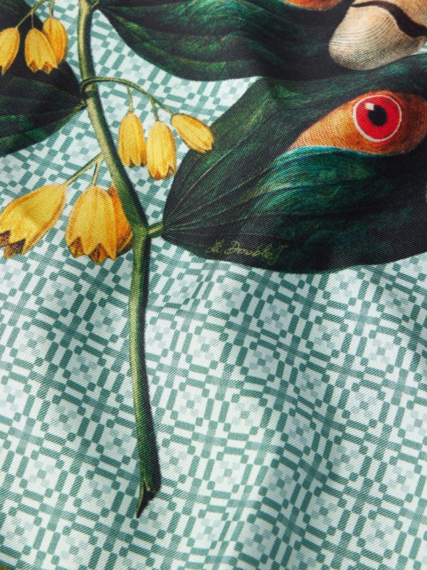 Printed Silk Pocket Square - CU Printed Silk Pocket Square - CU