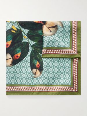 Printed Silk Pocket Square Printed Silk Pocket Square