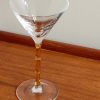 Bamboo Set of Two Crystal Glass Martini Glasses - CU Bamboo Set of Two Crystal Glass Martini Glasses - CU