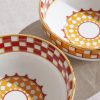 Set of Two Gold-Plated Painted Porcelain Snack Bowls - CU Set of Two Gold-Plated Painted Porcelain Snack Bowls - CU