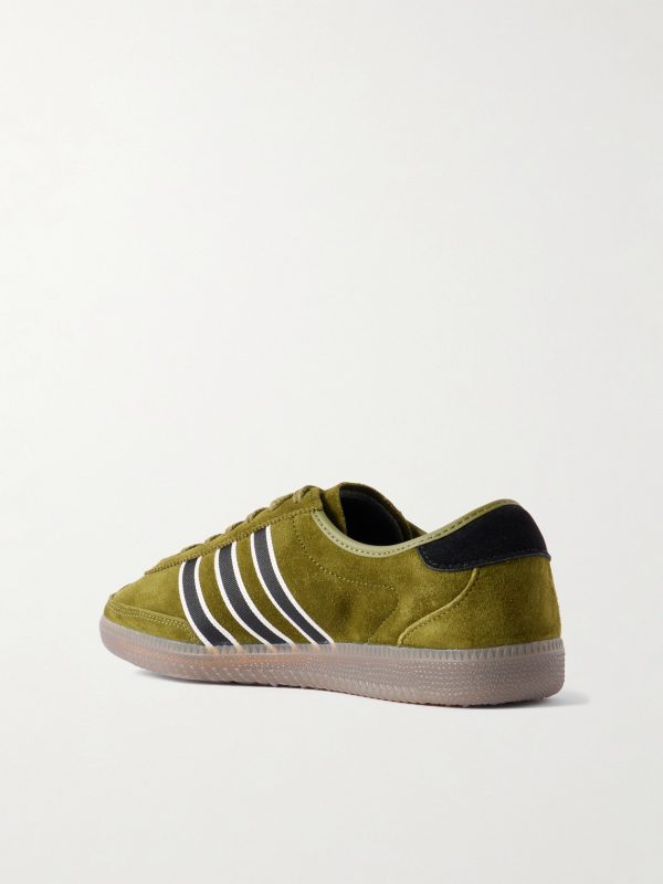 Gralfy Spezial Webbing-Trimmed Suede Sneakers - BK Gralfy Spezial Webbing-Trimmed Suede Sneakers - BK