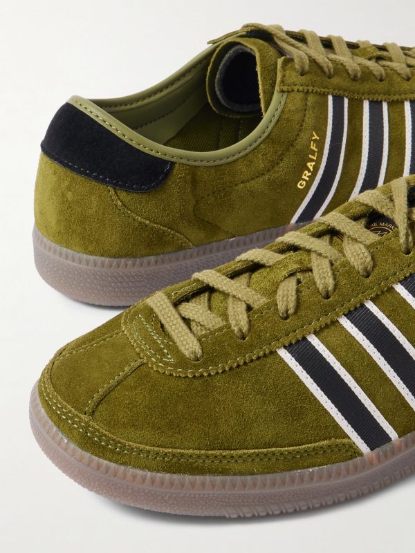 Gralfy Spezial Webbing-Trimmed Suede Sneakers - CU Gralfy Spezial Webbing-Trimmed Suede Sneakers - CU