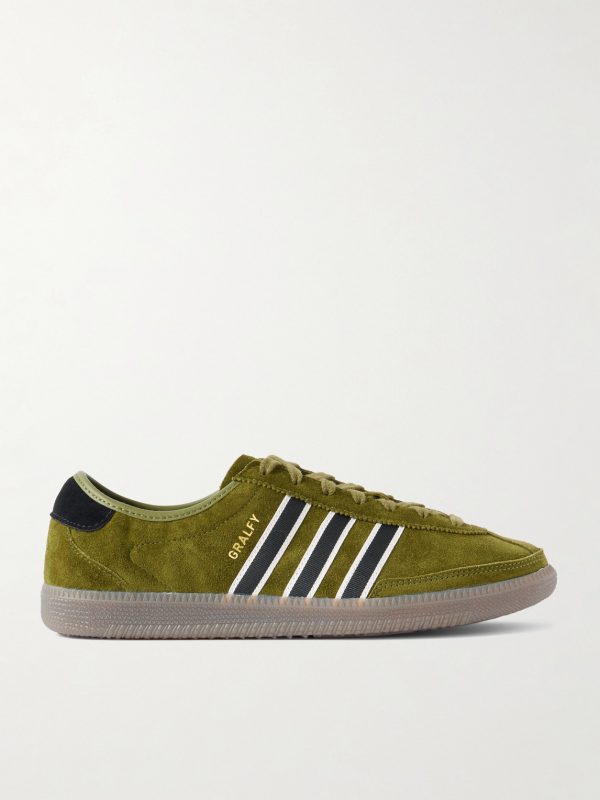 Gralfy Spezial Webbing-Trimmed Suede Sneakers Gralfy Spezial Webbing-Trimmed Suede Sneakers