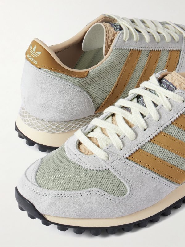 Longridge Spezial Leather-Trimmed Mesh and Suede Sneakers - CU Longridge Spezial Leather-Trimmed Mesh and Suede Sneakers - CU