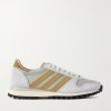 Longridge Spezial Leather-Trimmed Mesh and Suede Sneakers Longridge Spezial Leather-Trimmed Mesh and Suede Sneakers