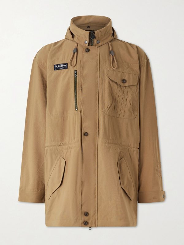Longridge Spzl Logo-Appliquéd Shell Hooded Jacket Longridge Spzl Logo-Appliquéd Shell Hooded Jacket