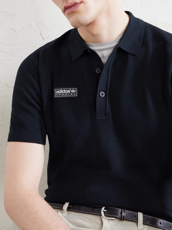 Bispham Spzl Logo-Appliquéd Knitted Polo Shirt - CU Bispham Spzl Logo-Appliquéd Knitted Polo Shirt - CU
