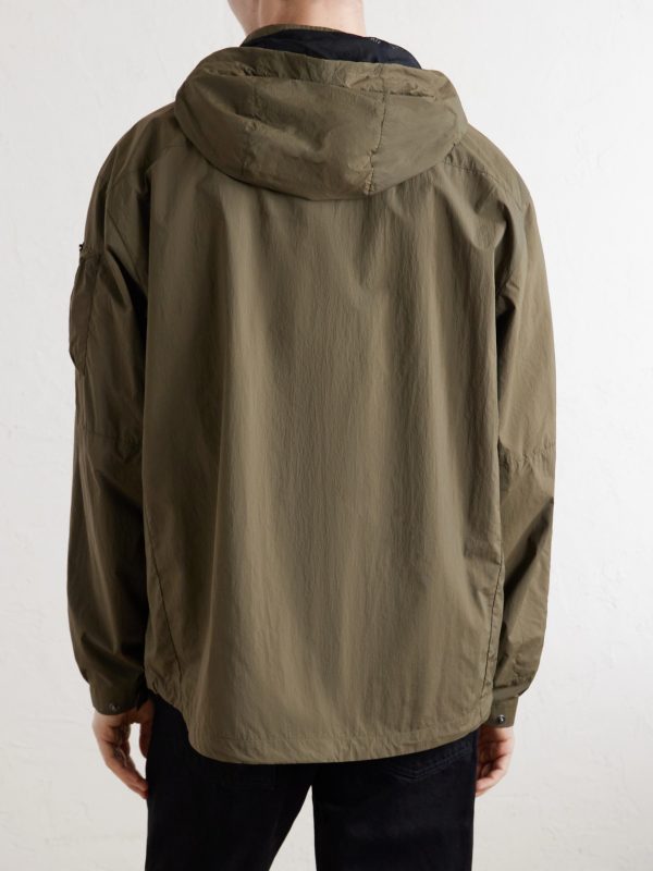 Buckstead Spzl Logo-Appliquéd Recycled-Shell Hooded Jacket - BK