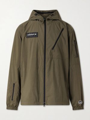 Buckstead Spzl Logo-Appliquéd Recycled-Shell Hooded Jacket