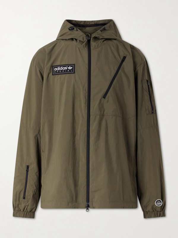 Buckstead Spzl Logo-Appliquéd Recycled-Shell Hooded Jacket