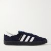 München II Spezial Leather-Trimmed Suede Sneakers